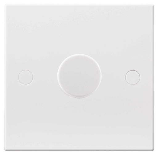 BG Nexus 981P 400W 1 Gang 1 Way Push Dimmer - White - BG - sparks-warehouse