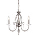 Elstead - AG3 POL NICKEL Aegean 3 Light Chandelier - Polished Nickel - Elstead - Sparks Warehouse