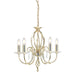 Elstead - AG5 POL BRASS Aegean 5 Light Chandelier - Polished Brass - Elstead - Sparks Warehouse