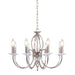 Elstead - AG8 POL NICKEL Aegean 8 Light Chandelier - Polished Nickel - Elstead - Sparks Warehouse