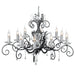 Elstead - AML10 BLK/SILVER Amarilli 10 Light Chandelier - Black/Silver - Elstead - Sparks Warehouse