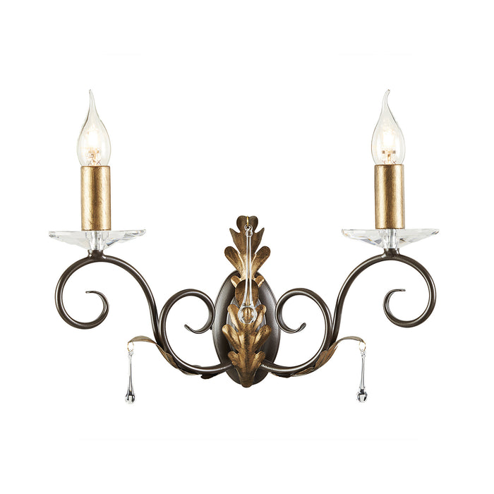 Elstead - AML2 BRONZE Amarilli 2 Light Wall Light - Bronze/Gold - Elstead - Sparks Warehouse