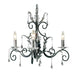 Elstead - AML3 BLK/SILVER Amarilli 3 Light Chandelier - Black/Silver - Elstead - Sparks Warehouse