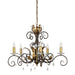 Elstead - AML5 BRONZE Amarilli 5 Light Chandelier - Bronze/Gold - Elstead - Sparks Warehouse