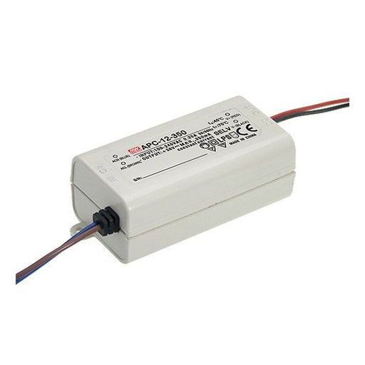 APC-12-350 - Mean Well LED Driver  APC-12-350  12W 350mA LED Driver Meanwell - Easy Control Gear