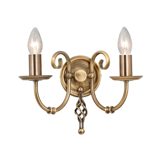 Elstead - ART2 AGD BRASS Artisan 2 Light Wall Light - Aged Brass - Elstead - Sparks Warehouse