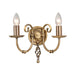 Elstead - ART2 AGD BRASS Artisan 2 Light Wall Light - Aged Brass - Elstead - Sparks Warehouse