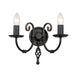 Elstead - ART2 BLACK Artisan 2 Light Wall Light - Black - Elstead - Sparks Warehouse