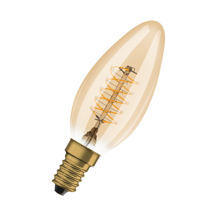 Ledvance Vintage 1906 LED Classic A,B,P Slim Filament Dimmable 25  3.4 W/2200K Gold E14