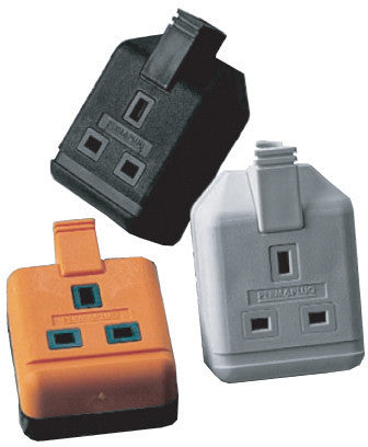 BG ELS13O 1 Gang Heavy Duty Trailing Socket With Indicator - Orange - BG - sparks-warehouse