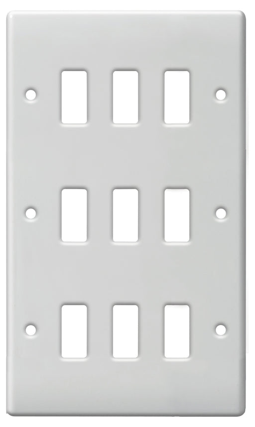 BG Nexus G89 Grid NEXUS METAL 9 Gang Front Plate - BG - sparks-warehouse