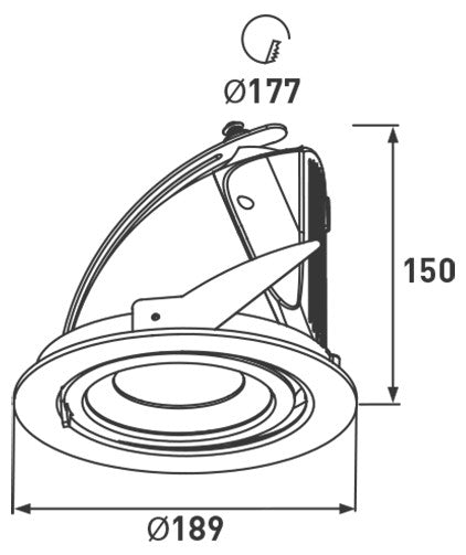 BG LKT206 Wall/Wsh LED Tilt 12W 68Deg - BG - sparks-warehouse