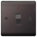 BG Nexus NBN31 Black Nickel 20A Double Pole Switch With Power Indicator - BG - sparks-warehouse