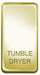 BG Nexus GRTDPB Grid Rocker Labelled  *TUMBLE DRYER* Polished Brass - BG - Sparks Warehouse