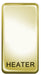 BG Nexus GRHTPB Grid Rocker Labelled  *HEATER* Polished Brass - BG - Sparks Warehouse