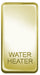 BG Nexus GRWHPB Grid Rocker Labelled  *WATER HEATER* Polished Brass - BG - Sparks Warehouse