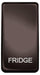 BG Nexus GRFDBN Grid Rocker Labelled  *FRIDGE* Black Nickel - BG - Sparks Warehouse