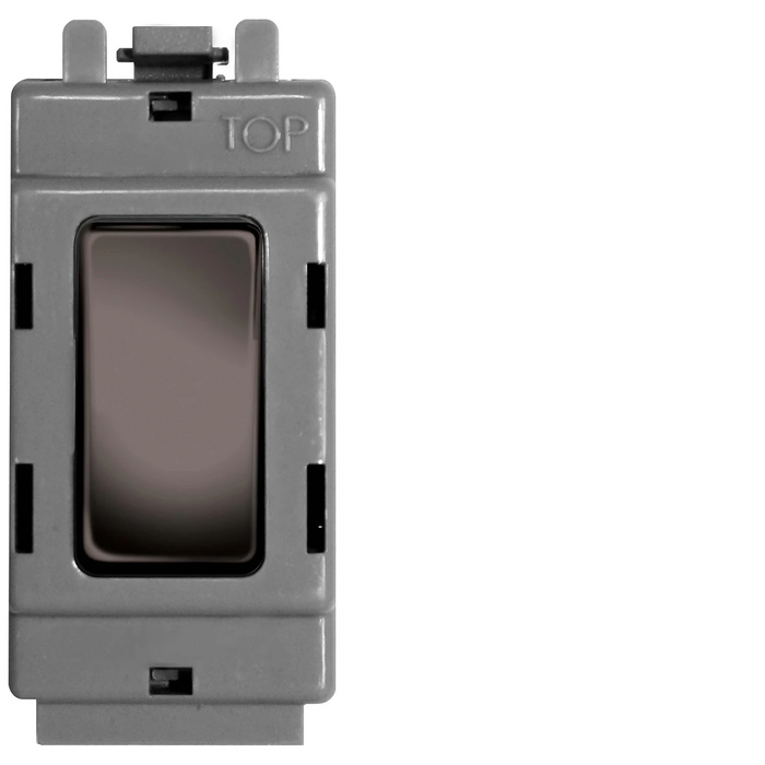 BG Nexus GBN12 Grid Black Nickel 20AX 2 Way Single Pole Switch Module - DISCONTINUED Nexus Grid BG - Sparks Warehouse