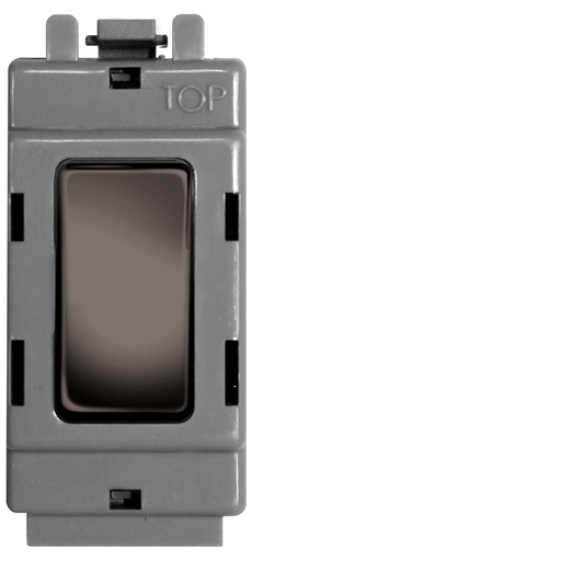BG Nexus GBN30 Grid Black Nickel 20AX Double Pole Switch Module Nexus Grid BG - Sparks Warehouse