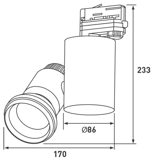 BG LKT8562 Track Spotlight LED 15W - BG - sparks-warehouse