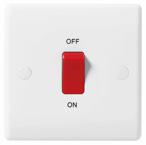 BG Nexus 875 45A Double Pole Switch Single Plate - BG - sparks-warehouse