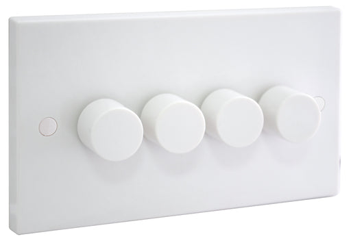 BG Nexus 984P 400W 4 Gang 1 Way Push Dimmer - BG - sparks-warehouse