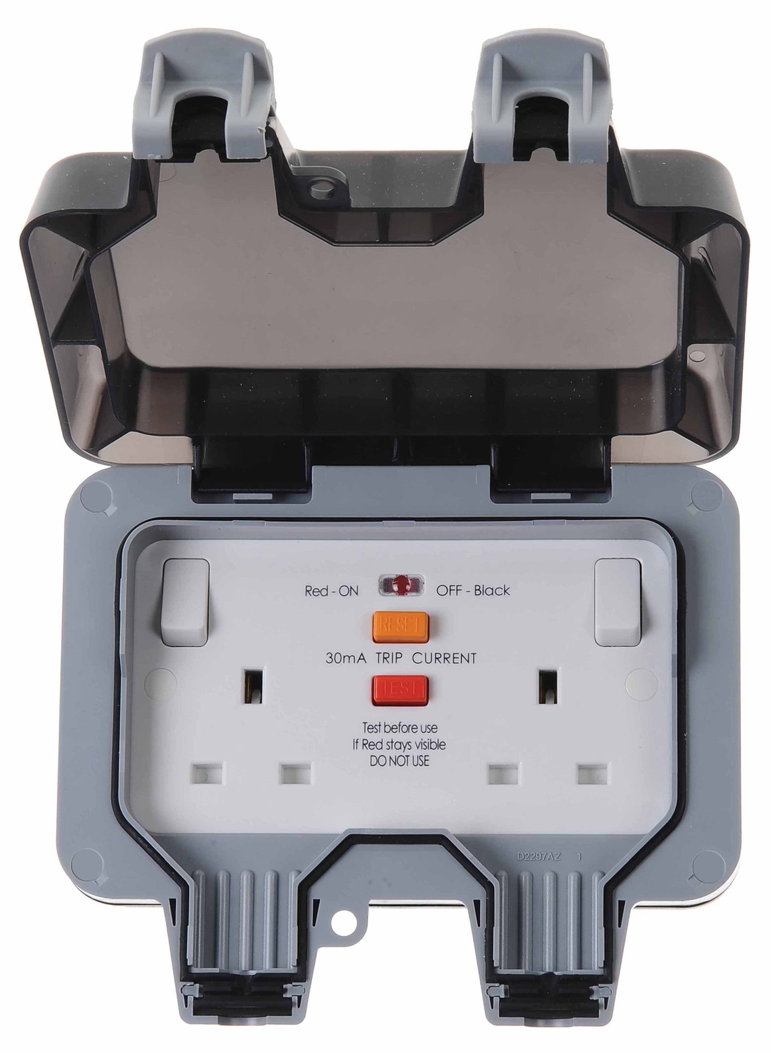Ip66 Outdoor Waterproof Socket With Switch, Waterproof Junction Box, Double Wall Outdoor Socket For Kitchen Bathroom Garage Pool And Garden