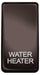 BG Nexus GRWHBN Grid Rocker Labelled  *WATER HEATER* Black Nickel - BG - Sparks Warehouse