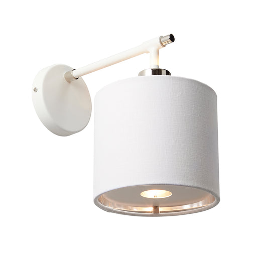 Elstead - BALANCE1 WPN Balance 1 Light Wall Light - White and Polished Nickel - Elstead - Sparks Warehouse