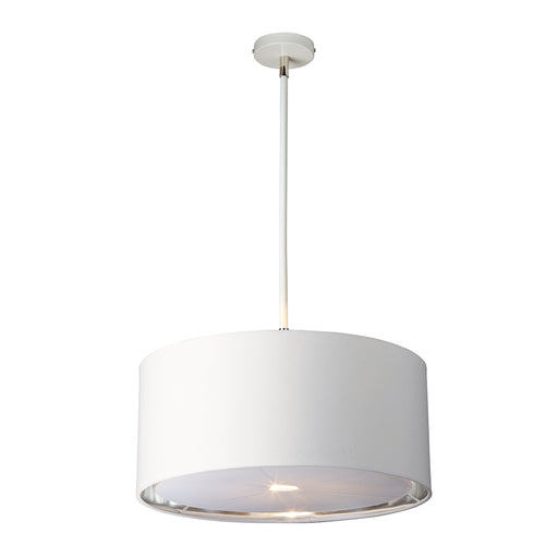 Elstead - BALANCE/P WPN Balance 1 Light Pendant - White and Polished Nickel - Elstead - Sparks Warehouse