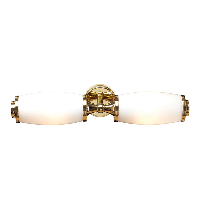 Elstead - BATH/ELIOT2 PB Eliot 2 Light Wall Light - Polished Brass - Elstead - Sparks Warehouse