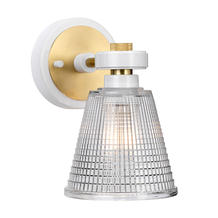 Elstead - BATH/GUNNIS1 WAB Gunnislake 1 Light Wall Light - White Aged Brass - Elstead - Sparks Warehouse
