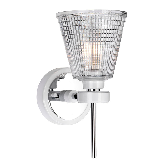 Elstead - BATH/GUNNIS1 WPC Gunnislake 1 Light Wall Light - White Polished Chrome - Elstead - Sparks Warehouse
