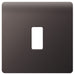 BG Nexus GFBN1 Grid Black Nickel SCREWLESS 1 Gang Front Plate - BG - sparks-warehouse