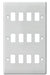BG Nexus G812 Nexus White 12 Gang Grid Front Plate - BG - sparks-warehouse