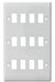 BG Nexus G812 Nexus White 12 Gang Grid Front Plate - BG - sparks-warehouse