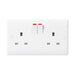 BG Nexus 822 2 Gang Single Pole Switched Socket - BG - Sparks Warehouse