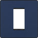 BG Evolve - PCDDBEMS1B - Matt Blue (Black) Single Euro Module Front Plate (25 X 50) BG - Evolve - Screwless Matt Blue BG - Sparks Warehouse