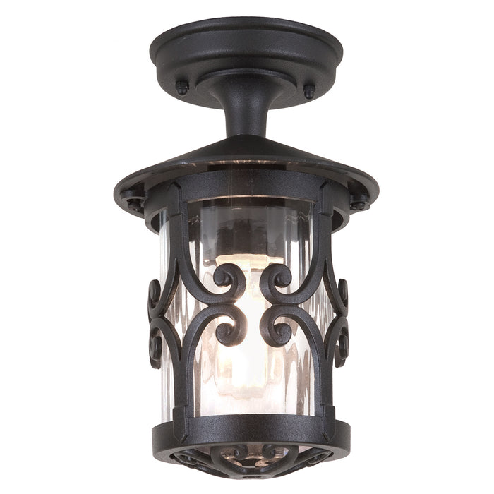 Elstead - BL13A BLACK Hereford 1 Light Porch Lantern - Elstead - Sparks Warehouse