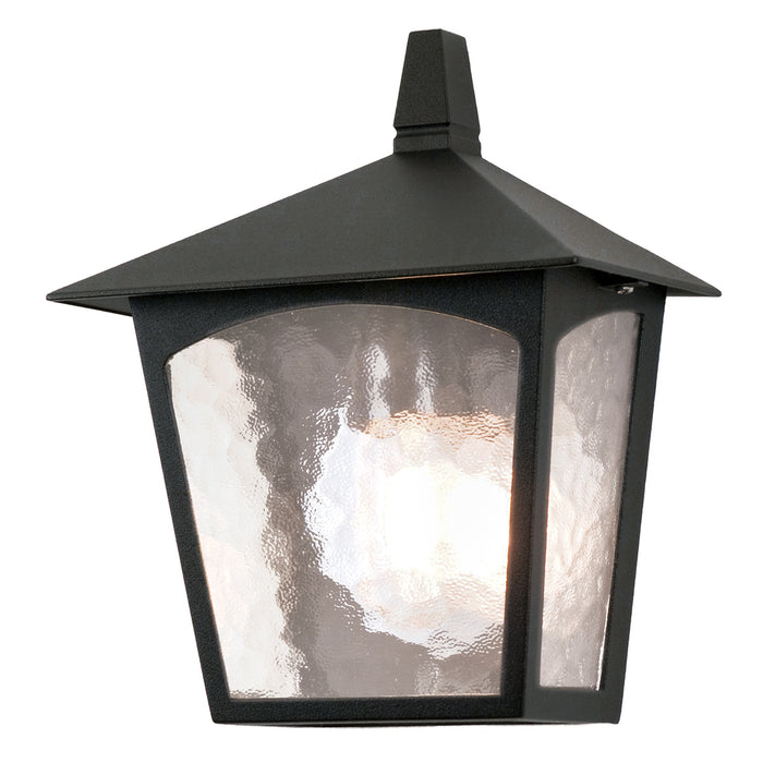 Elstead - BL15 BLACK York 1 Light Flush Lantern - Elstead - Sparks Warehouse