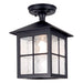 Elstead - BL18A BLACK Winchester 1 Light Porch Lantern - Elstead - Sparks Warehouse