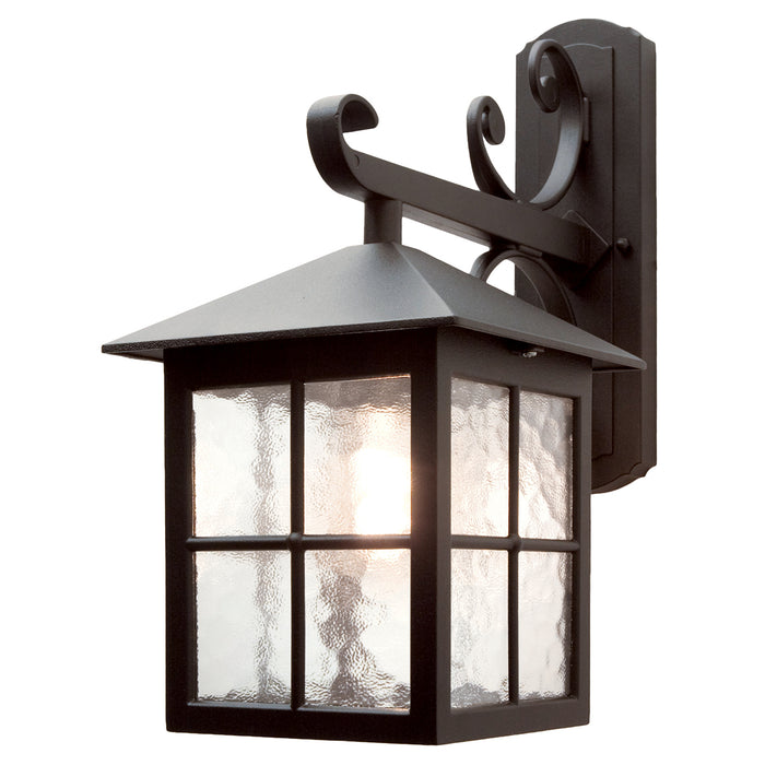 Elstead - BL19 BLACK Winchester 1 Light Wall Down Lantern - Elstead - Sparks Warehouse