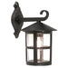 Elstead - BL21/G BLACK Hereford 1 Light Grande Wall Down Lantern - Elstead - Sparks Warehouse