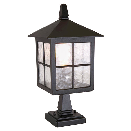 Elstead - BL25 BLACK Winchester 1 Light Pedestal Lantern - Elstead - Sparks Warehouse