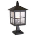 Elstead - BL25 BLACK Winchester 1 Light Pedestal Lantern - Elstead - Sparks Warehouse