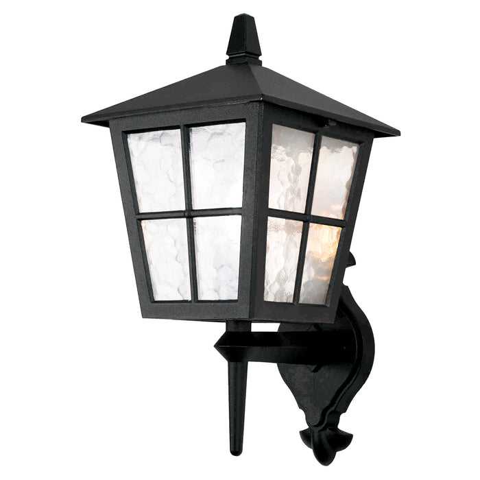 Elstead - BL46M BLACK Canterbury 1 Light Wall Up Lantern - Elstead - Sparks Warehouse