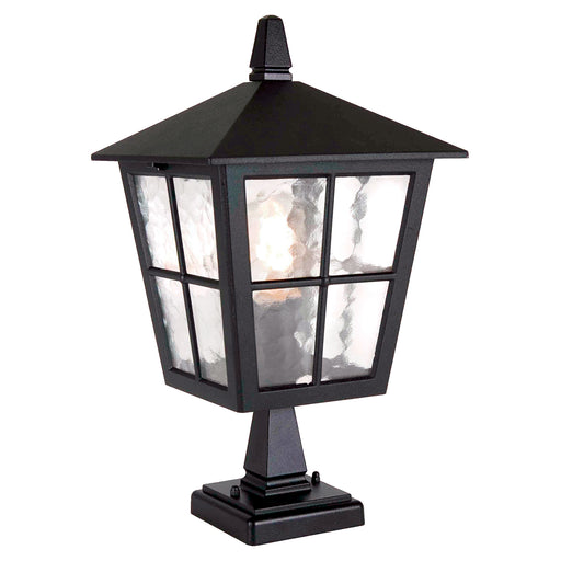 Elstead - BL50M BLACK Canterbury 1 Light Pedestal Lantern - Elstead - Sparks Warehouse