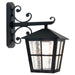 Elstead - BL52M BLACK Canterbury 1 Light Grande Wall Down Lantern - Elstead - Sparks Warehouse