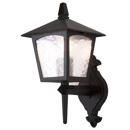 Elstead - BL5 BLACK York 1 Light Wall Up Lantern - Elstead - Sparks Warehouse