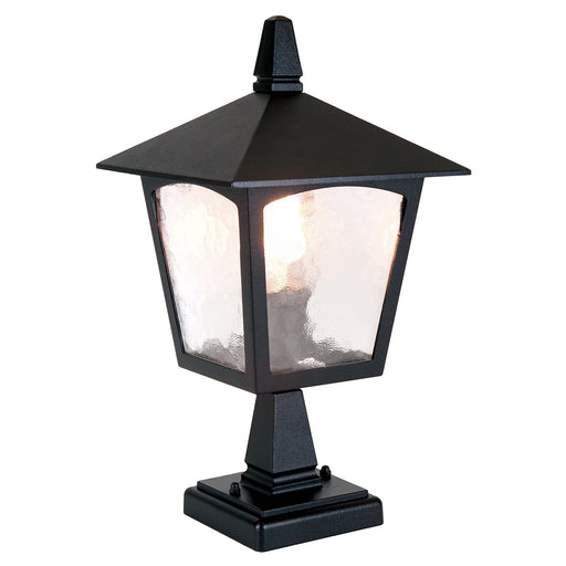 Elstead - BL7 BLACK York 1 Light Pedestal Lantern - Elstead - Sparks Warehouse